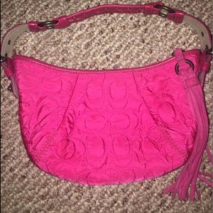 Pink mini nylon vintage coach